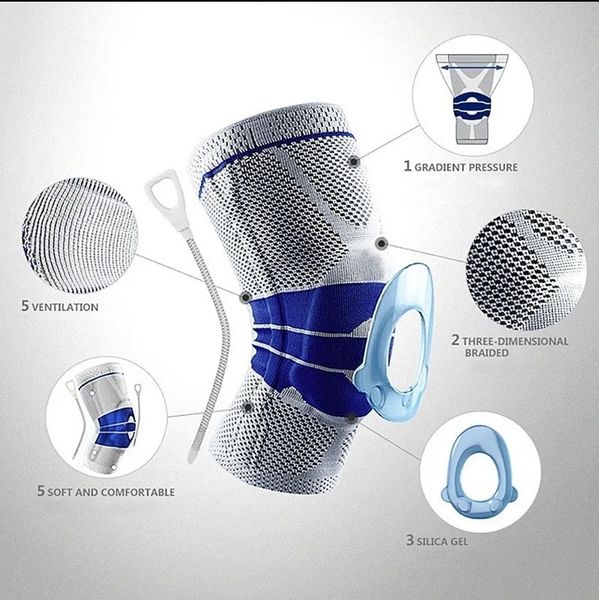 Genouillère de récupération articulaire, Soulage les douleurs aux genou, Genouillère de Compression médical AIRCAST™(✅15000f au lieu de 30000f)